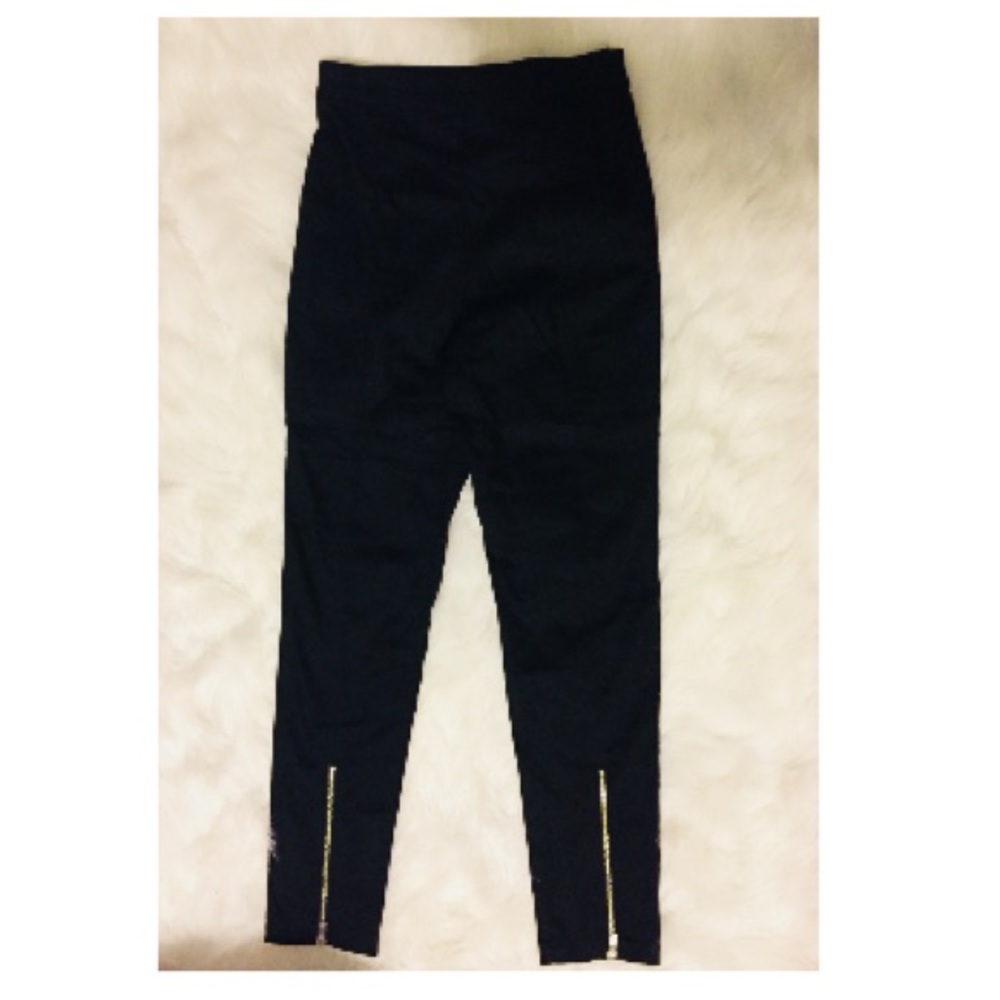 H&M black skinny fit trousers